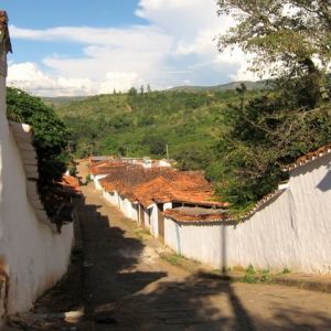 The empty street of Barichara
