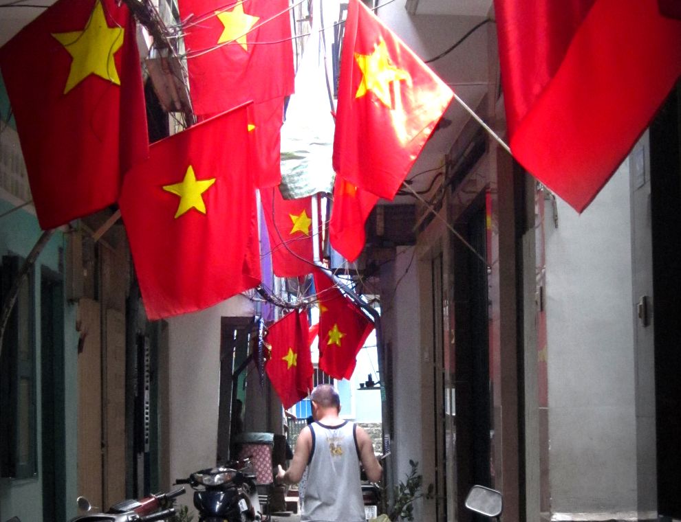 Pham Ngu Lao district in Saigon