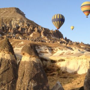 hot air ballooning over cappadocia