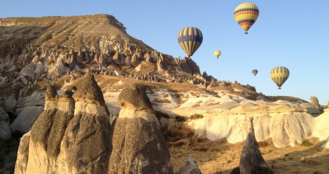 hot air ballooning over cappadocia