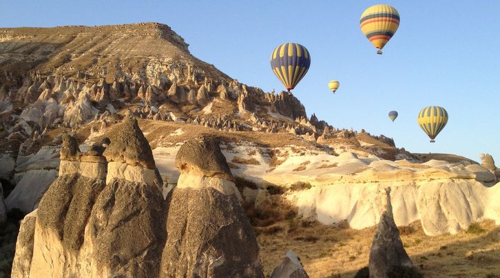 hot air ballooning over cappadocia