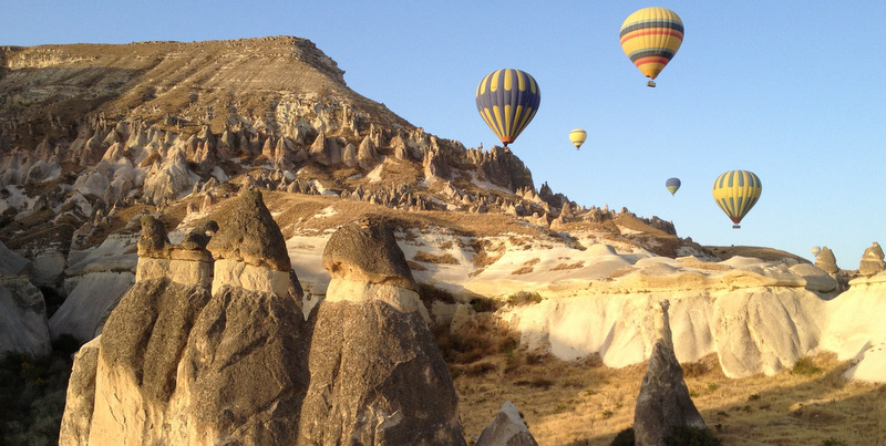 hot air ballooning over cappadocia