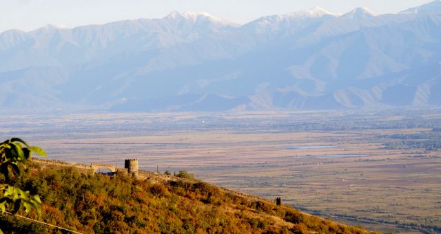 View of Kakheti wine region