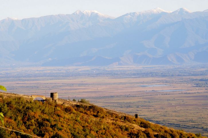 View of Kakheti wine region