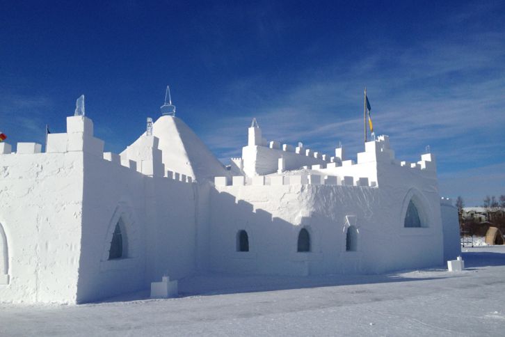 Yellowknife's snowcastle