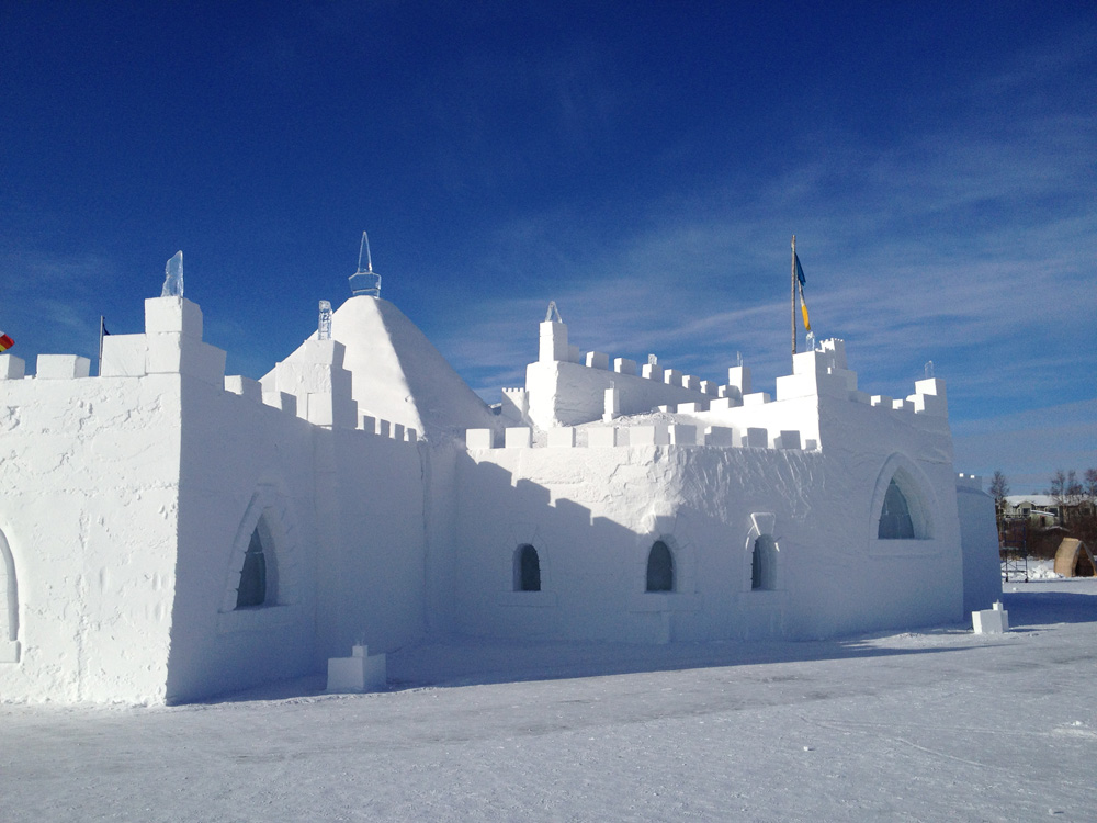 Yellowknife's snowcastle