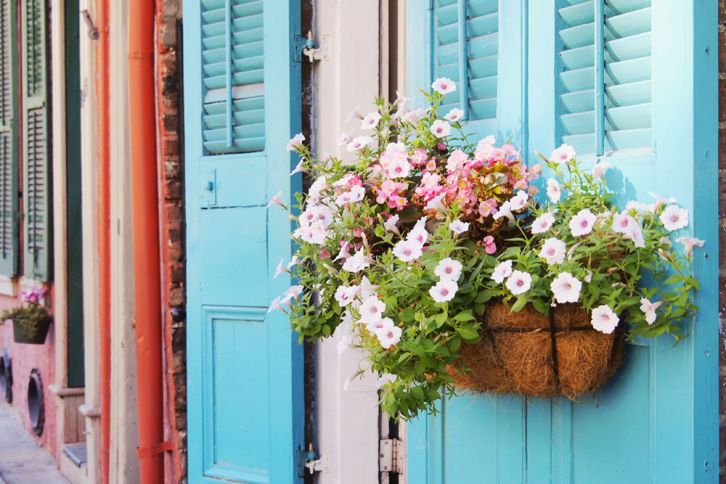 Colorful doors in the French Quarter