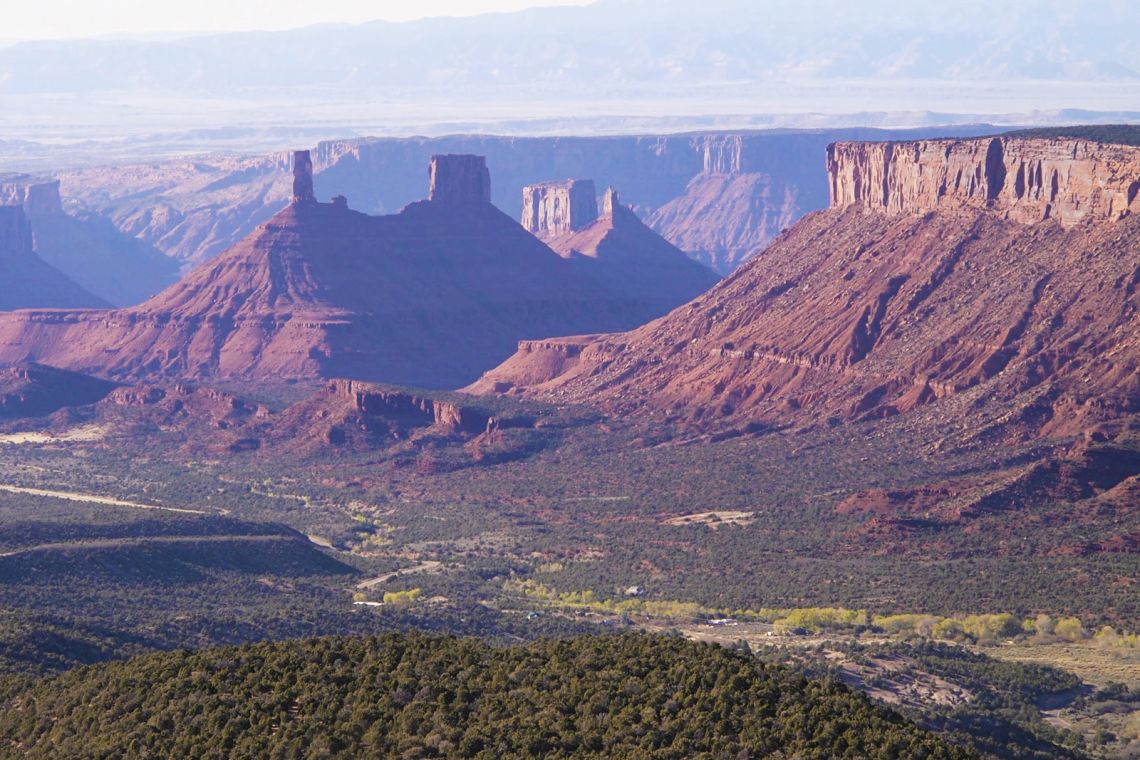 Castleton Valley seen from La Sal mountain