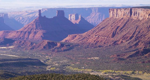 Castleton Valley seen from La Sal mountain