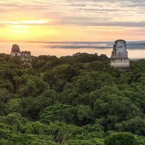 tikal at sunrise