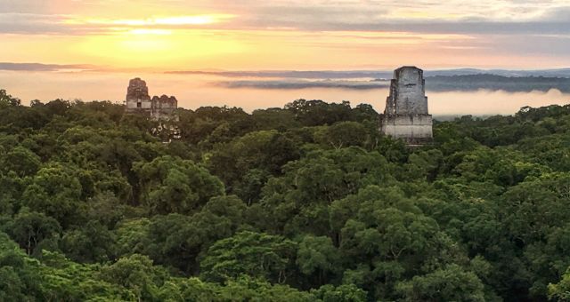 tikal at sunrise