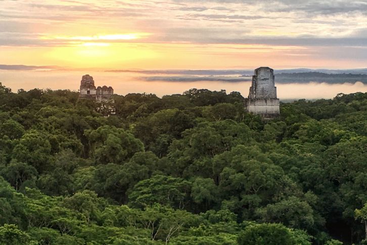 tikal at sunrise