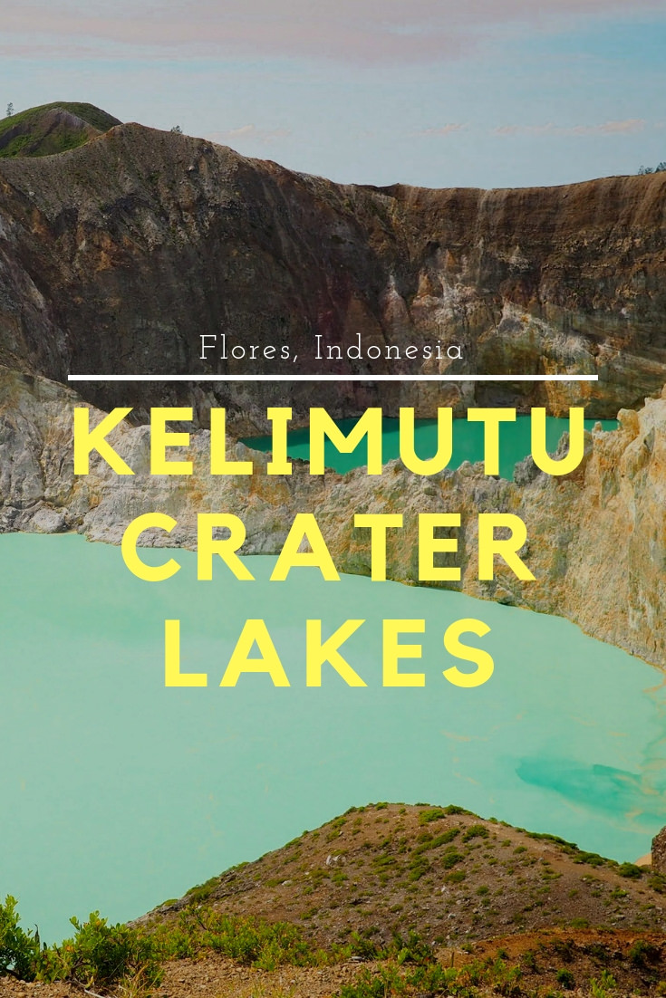 The Three-Colored Crater Lakes of Kelimutu